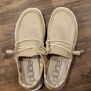 Hey dude glitter shoes